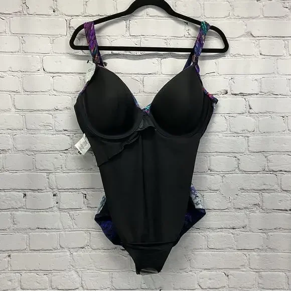MiracleSuit One Piece Swimsuit Womens Size 16 Mood Ring Siren Flattering Fit NWT - Picture 8 of 14